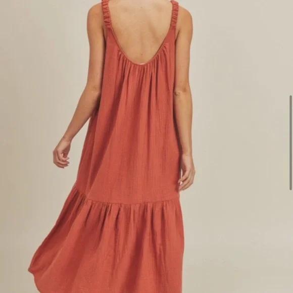 NWOT Lush low back soft spun maxi - Picture 2 of 3